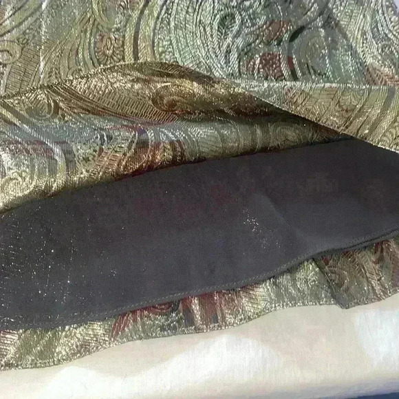 J Crew Cate paisley metallic silk blend tank - Picture 6 of 7